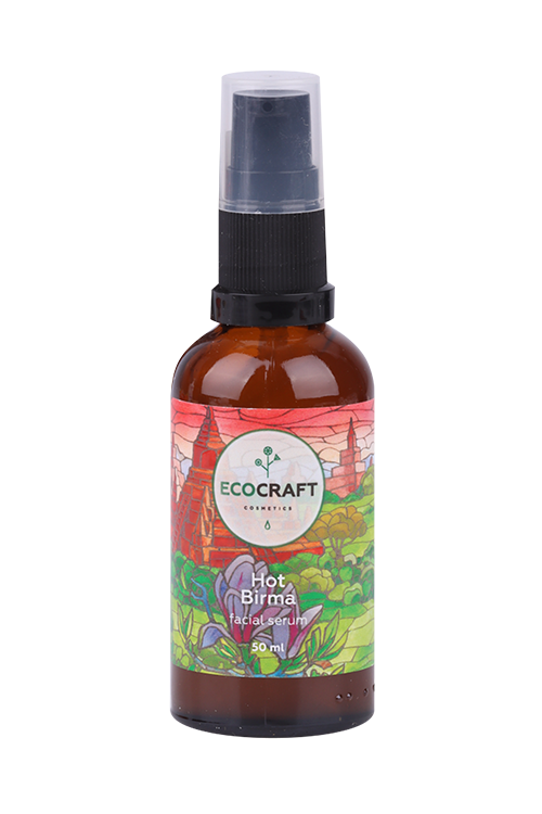 

Сыворотка Ecocraft натур с витамин/гиалур кислотой Горячая Бирма д/сухой/норм кожи лица, 50 мл