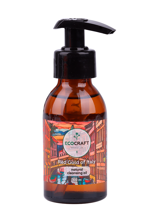 

Масло Ecocraft гидрофильное Красное золото Италии д/сухой/чувств кожи, 100 мл