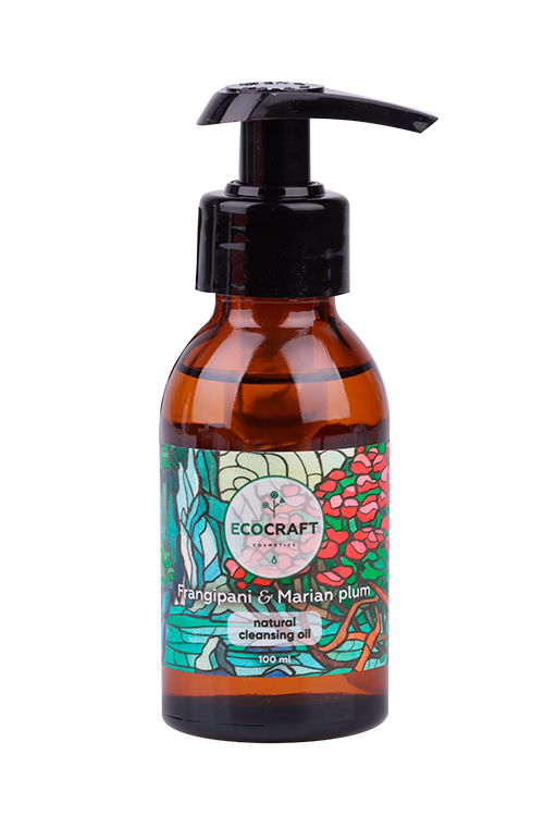 

Масло Ecocraft гидрофил с лифтинг-эффектом франжипани/марианская слива д/зрелой кожи, 100 мл