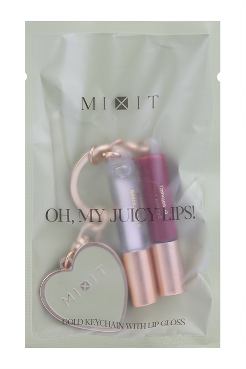 Набор MIXIT золотой брелок с блеском д/губ