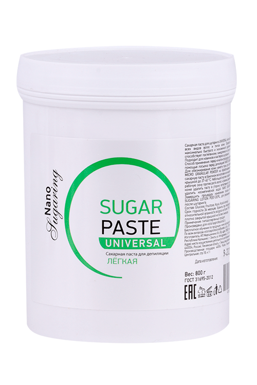 Паста Nano Sugaring Universal легкая дшугаринга 800 г 324₽