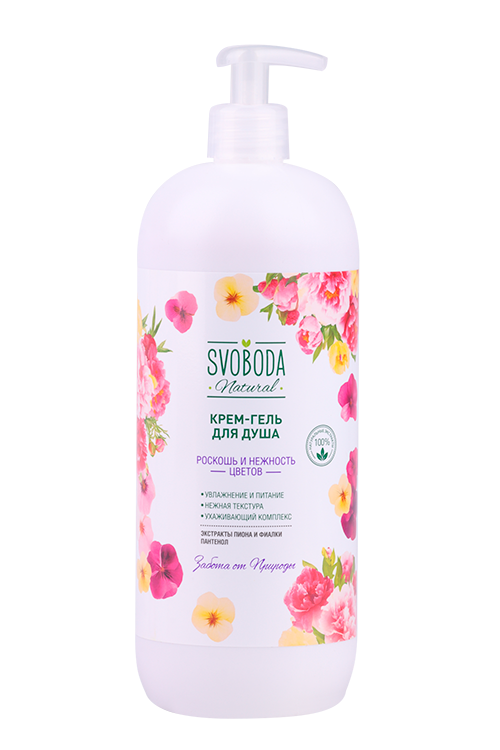 

Крем-гель Свобода Роскошь и нежность цветов д/душа, 950 мл