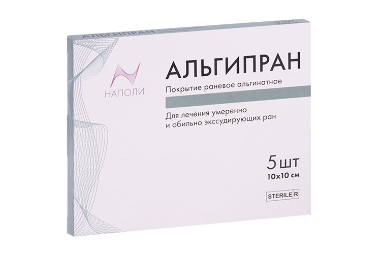 

Альгипран Наполи покрытие раневое альгинатное стерильное 10х10 см, 5 шт