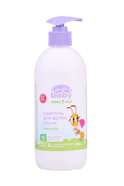 

Шампунь МЕЧТА BABY детский тутти-фрутти, 500 мл