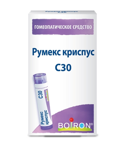 

Гомеопатические монокомпонент препараты растительн происхожд, 4 г, гранулы гомеопатические C30 Румекс криспус