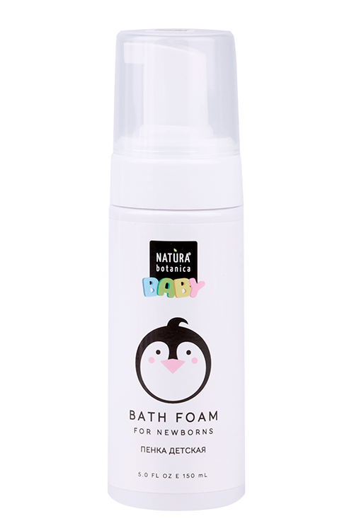Пенка Natura Botanica Baby с календулой д/купания новорожденных, 150 мл