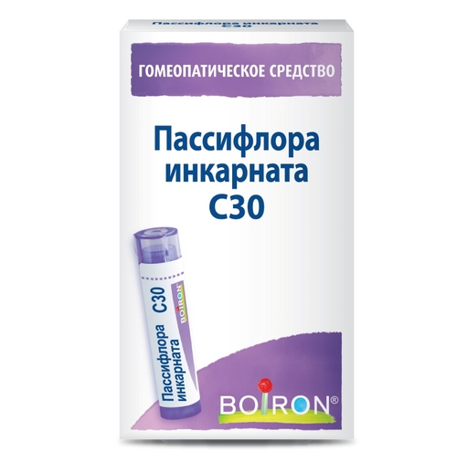 Гомеопатические монокомпонент п-ты растит происхожд, 4 г, гранулы гомеопатические C30 Пассифлора инкарната