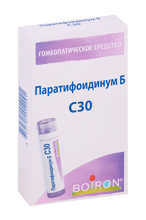 

Паратифоидинум Б, 4 г, гранулы гомеопатические C30