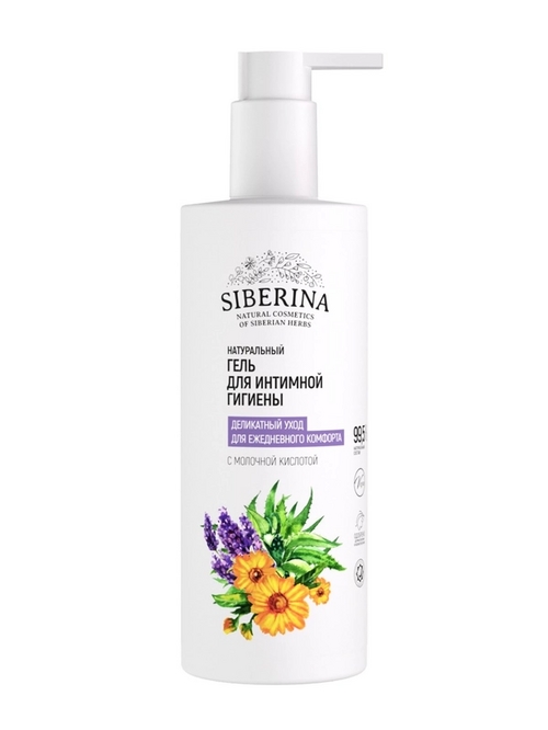 Средство Siberina д/интимной гигиены с молочной кислотой, 250 мл
