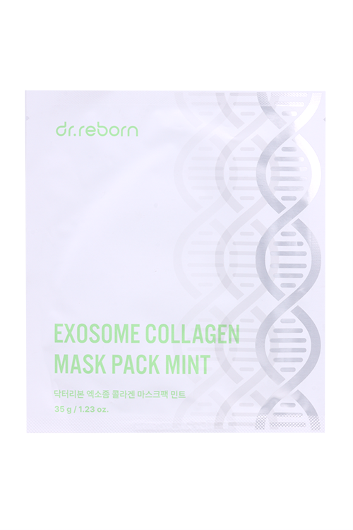 Маска DR.REBORN Гидрогелевая с экзосомами/коллагеном мятная, 41 г