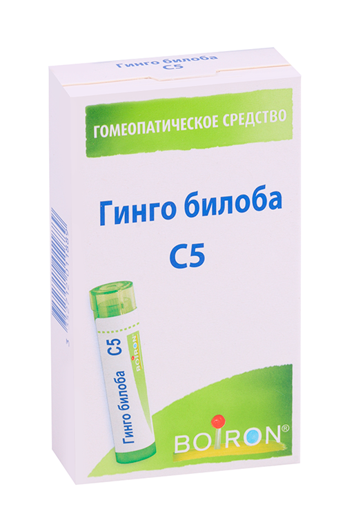 

Гинго билоба, 4 г, гранулы гомеопатические C5