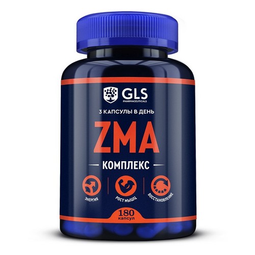 ZMA комплекс GLS, 400 мг, 180 шт, капсулы