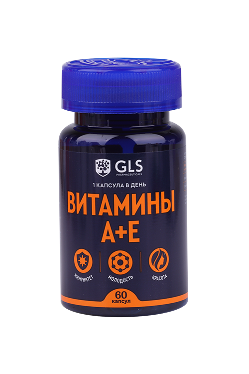 

Витамины A+E GLS, 450 мг, 60 шт, капсулы
