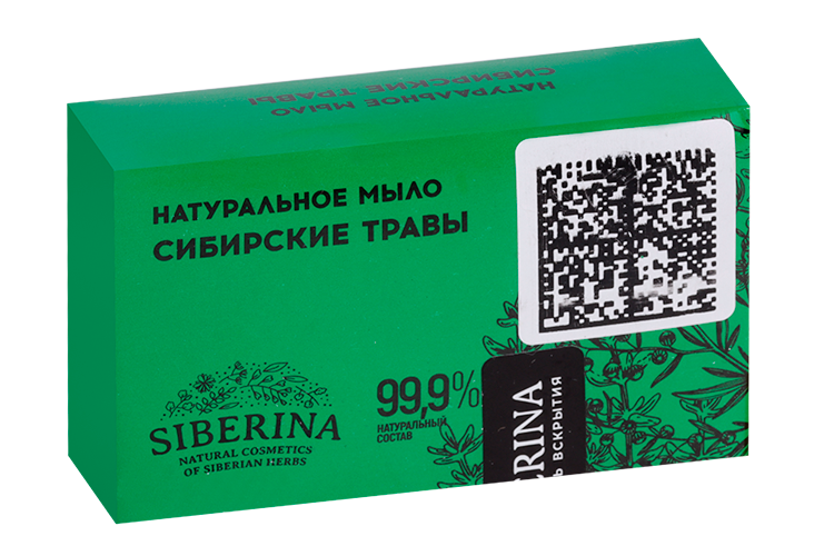 Мыло Siberina натуральное сибирские травы, 80 г