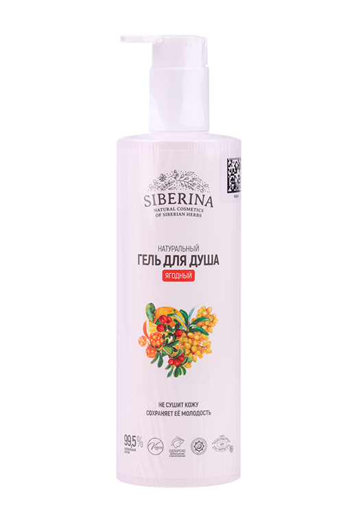 Гель Siberina Ягодный д/душа, 400 мл