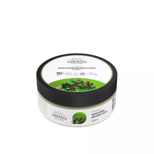 Мыло-бельди Siberina хвойное д/бани и сауны, 170 г