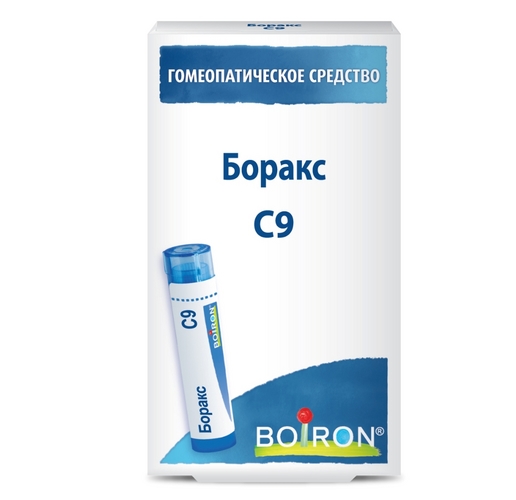 Гомеопатические монокомпонентные пр-ты мин-хим происх, 4 г, гранулы гомеопатические C9 Боракс