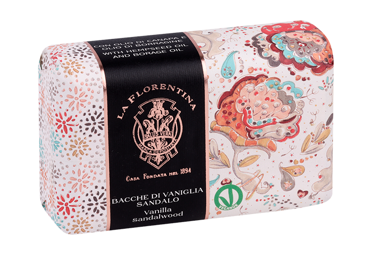Мыло LA FLORENTINA GIARDINO SEGRETO ваниль и сандаловое дерево, 275 г