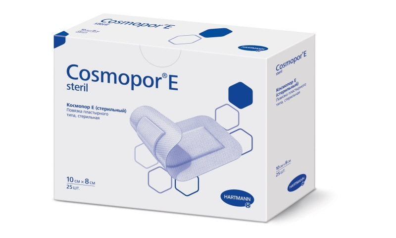 Повязка Cosmopor E steril пластырного типа 10х6 см 25 шт 9010092 574₽