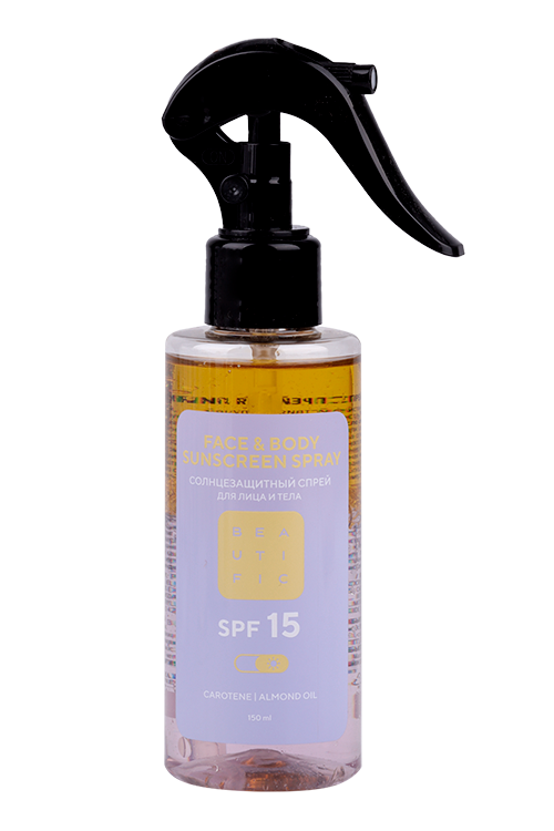 Спрей BEAUTIFIC солнцезащитный д/лица и тела с SPF15, 150 мл