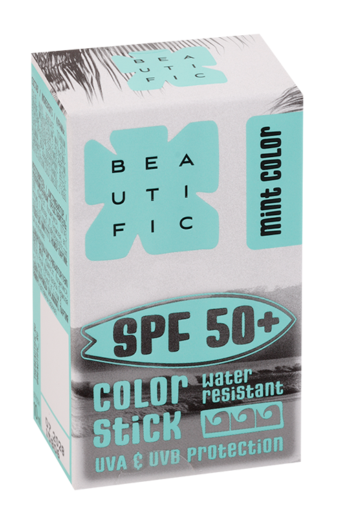 Стик BEAUTIFIC солнцезащитный SPF 50 изумрудный, 10 мл