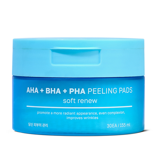 Пэды NSC отшелушивающие с AHA BHA и PHA кислотами мягкое обновление кожи, 30 шт