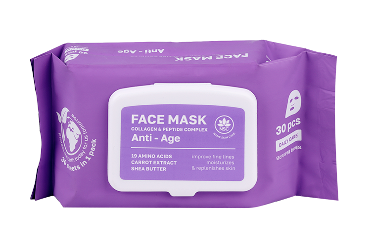 Маска NAME SKIN CARE Коллаген и пептиды тканевая д/лица, 30 шт