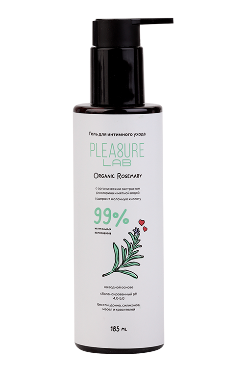 Гель Pleasure Lab Organic Rosemary д/интимного ухода, 185 мл