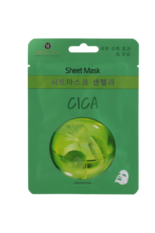 Маска SKINLITE Центелла тканевая д/лица, 15 г