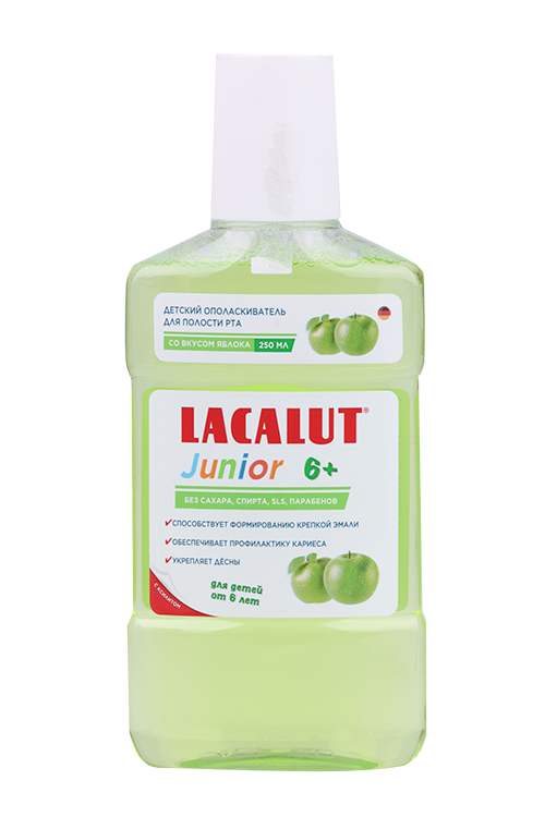 

Ополаскиватель д/полости рта LACALUT Junior со вкусом яблока (с 6 лет), 250 мл