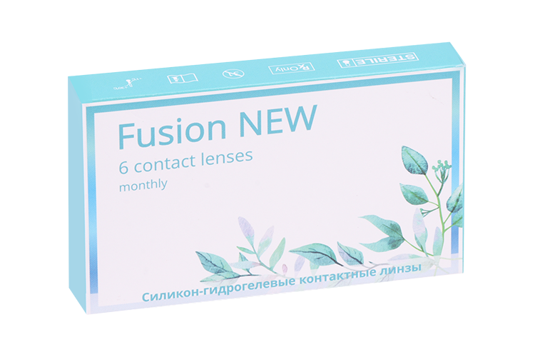 Линзы Okvision Fusion New контактные мягкие R 8.6/14.2 (диоптрия -3,5), 6 шт