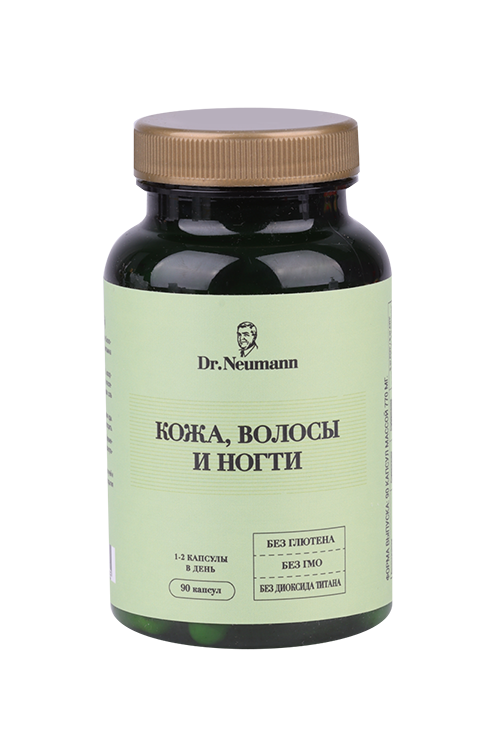 

Кожа Волосы Ногти Dr.Neumann, 770 мг, 90 шт, капсулы