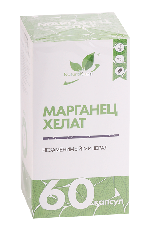 Марганца хелат Naturalsupp, 60 шт, капсулы