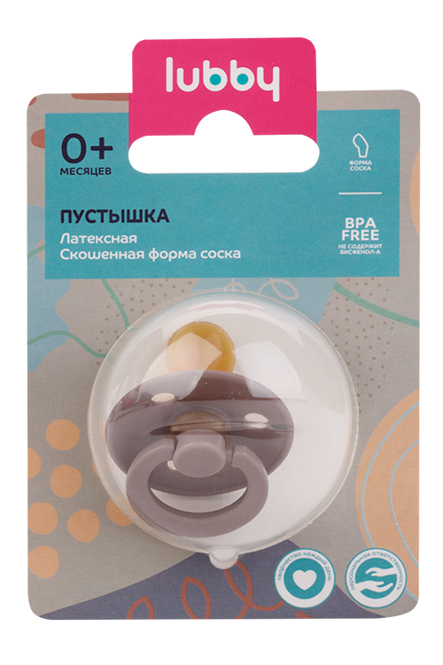 

Соска-пустышка Лабби латекс скош сосок (с 0 мес), (арт 30151)