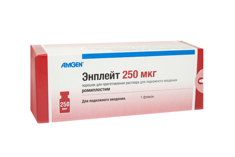 

Энплейт 250 мкг, лиофилизат для приготовления раствора для подкожного введения