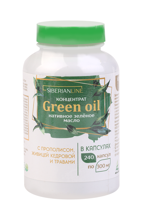 Концентрат Green Oil нативное зеленое масло, 240 шт, капсулы