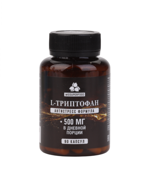 

L-Триптофан Миофарм, 500 мг, 90 шт, капсулы