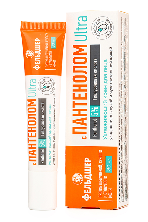 Крем Фельдшер с Пантенолом Ultra 5% увлажняющий д/лица, 30 мл
