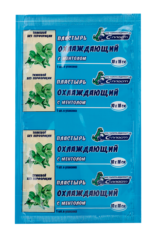 

Пластырь С-Пласт охлаждающий с ментолом д/тела 10х18 см