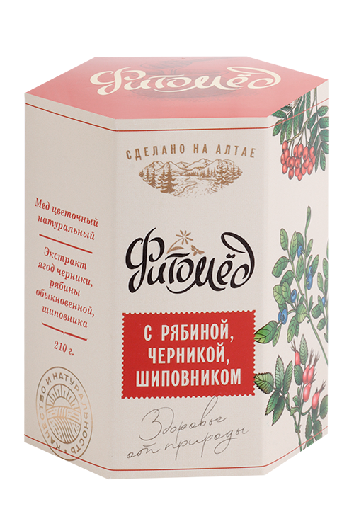 Фитомед с шиповником/рябиной/черникой, 210 г