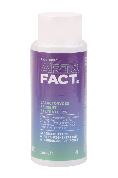 Тоник ART&FACT осветл/матир/сужающий поры с галактомисисом 2% д/лица, 150 мл