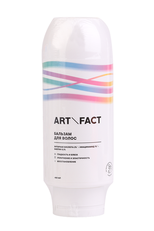 

Бальзам д/волос ART&FACT восст и укреп с янтар к-той 2%/ниацинамид/1% и биотином 0.1%, 400 мл