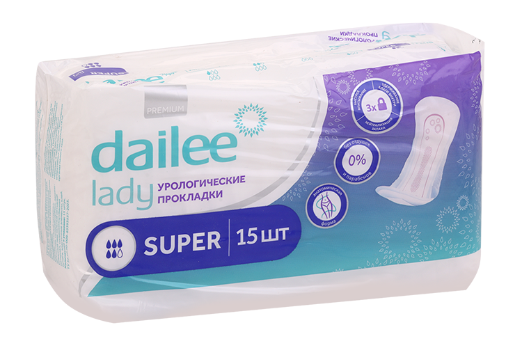 Прокладки Dailee LADY Super урологические, 15 шт