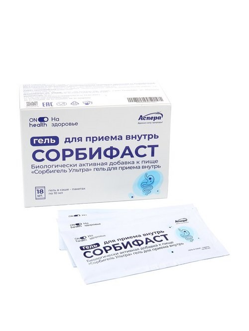 Сорбифаст Сорбигель Ультра Аспера, 10 мл, 18 шт, гель в саше-пакетах