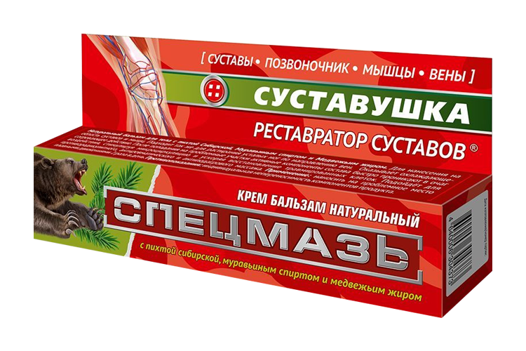 

Крем-бальзам Спецмазь медвежья Суставушка д/суставов, 44 мл