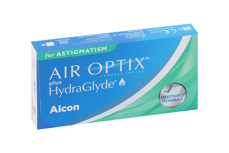Линзы Air Optix plus hydraglyde for astigmatism контакт мягкие цилиндр -075ось180 диоп -600 3 шт 2037₽
