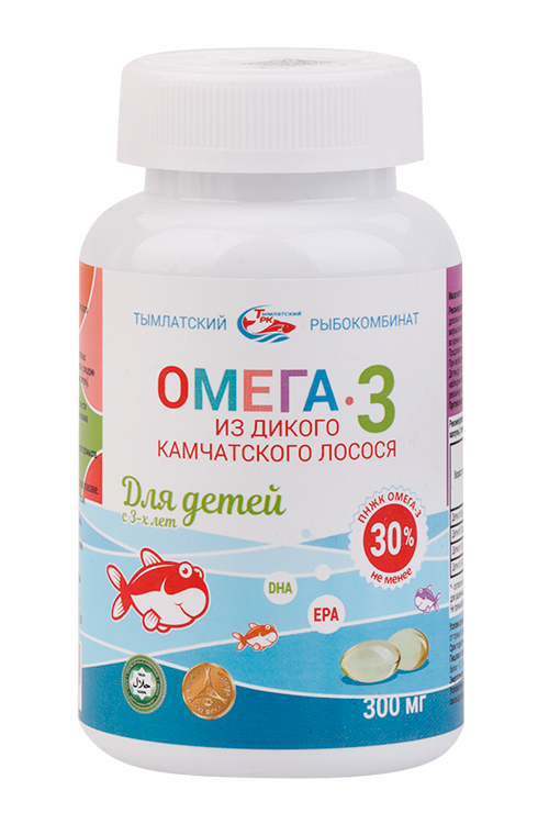 Омега-3 Salmoniсa из дикого камчатского лосося ддетей 300 мг 250 шт капсулы желатиновые мягкие 720₽