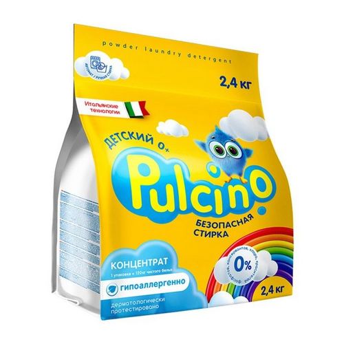 Порошок Pulcino стиральный д/детского белья автомат 2,4 кг