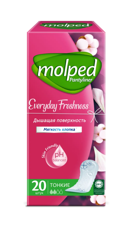 Прокладки MOLPED EVERYDAY FRESHNESS ежедневные, 20 шт