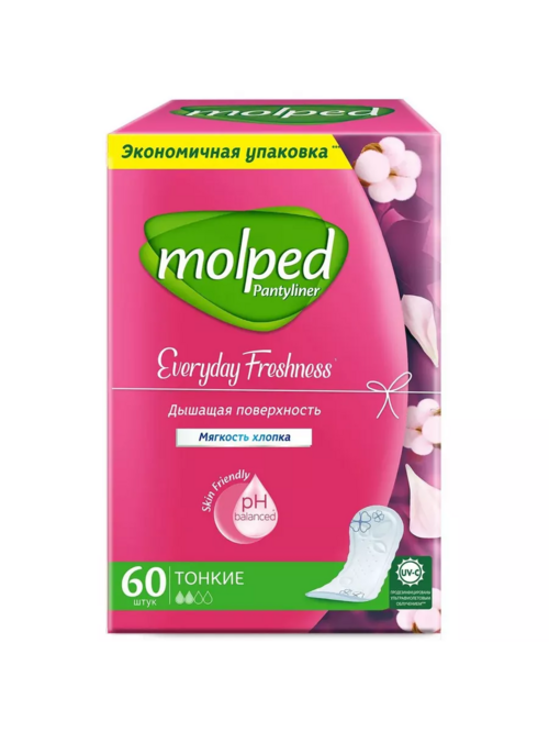 Прокладки MOLPED EVERYDAY FRESHNESS ежедневные, 60 шт